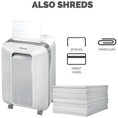 Fellowes Powershred LX201 P-5 Micro-Cut Shredder, 22 Litres