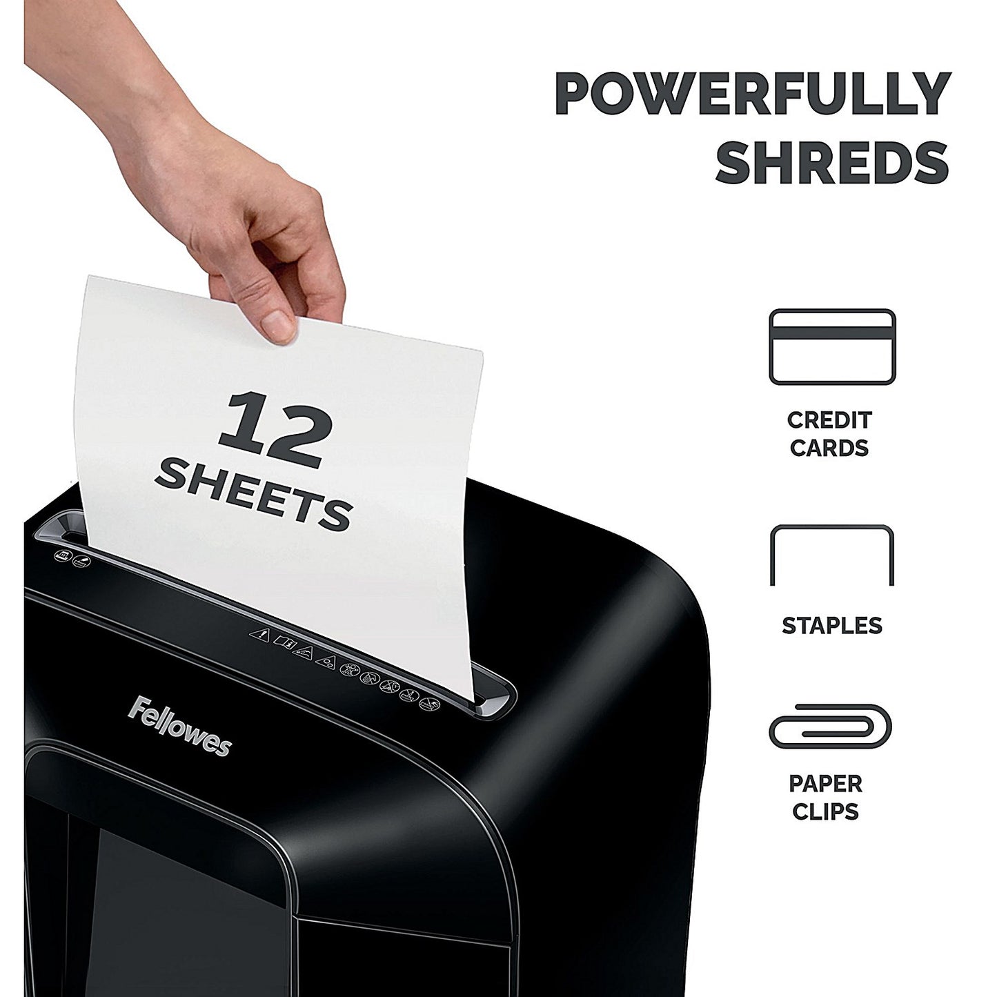 Fellowes Powershred LX85 P-4 Cross-Cut Shredder, 19 Litres