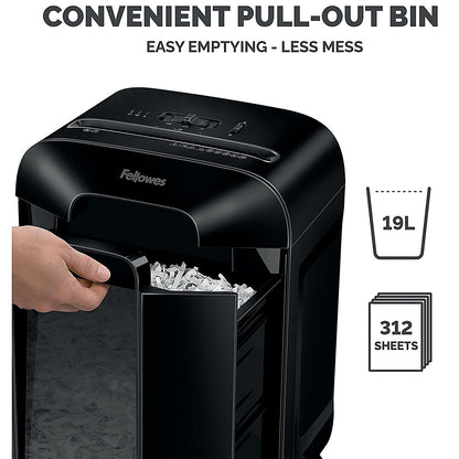 Fellowes Powershred LX85 P-4 Cross-Cut Shredder, 19 Litres