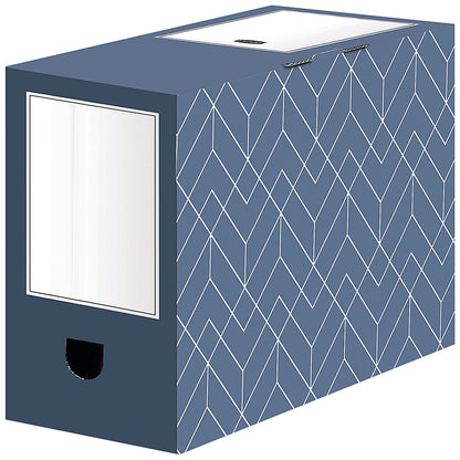 Bankers Box Decor Transfer File 150mm Slate Blue (Pack of 5)