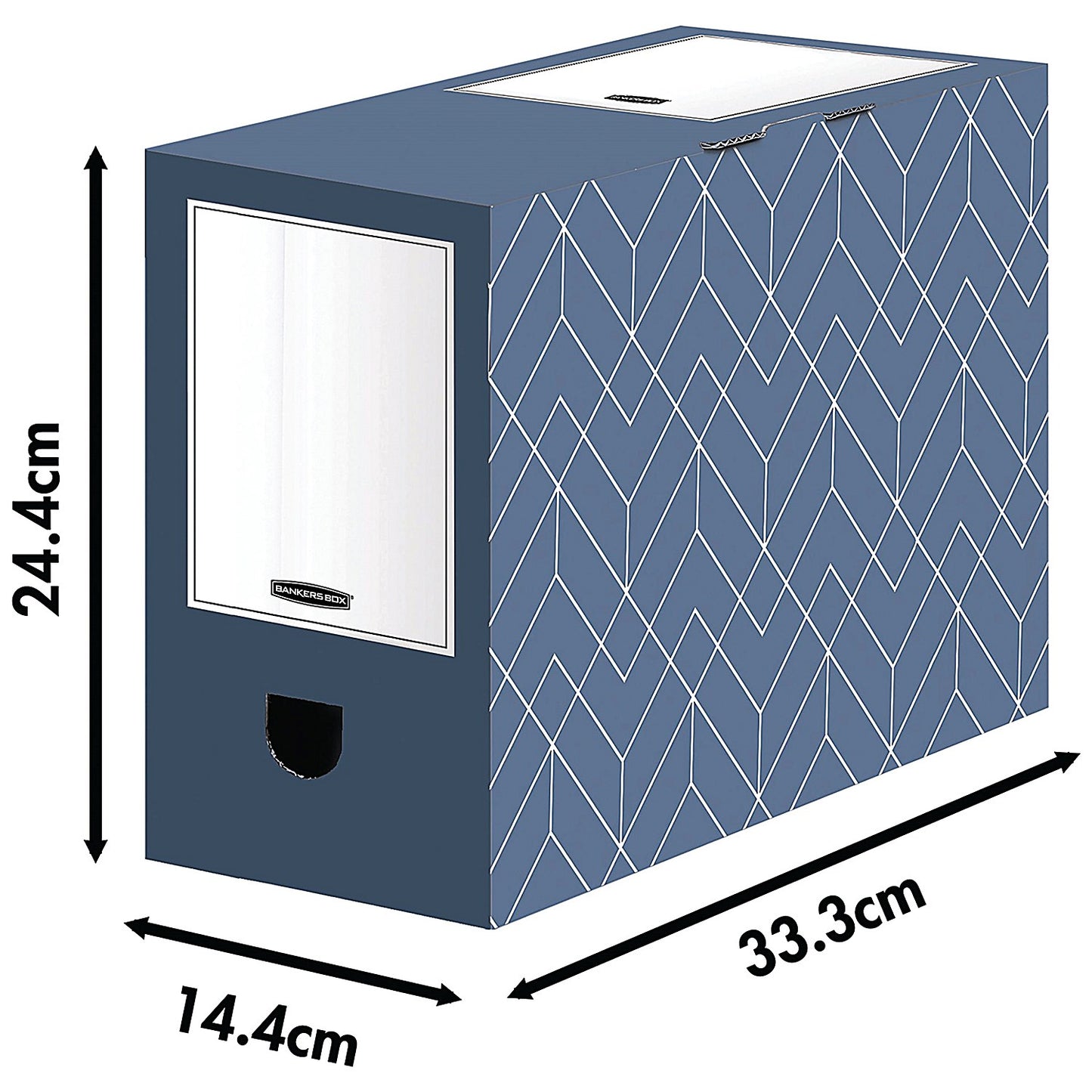 Bankers Box Decor Transfer File 150mm Slate Blue (Pack of 5)