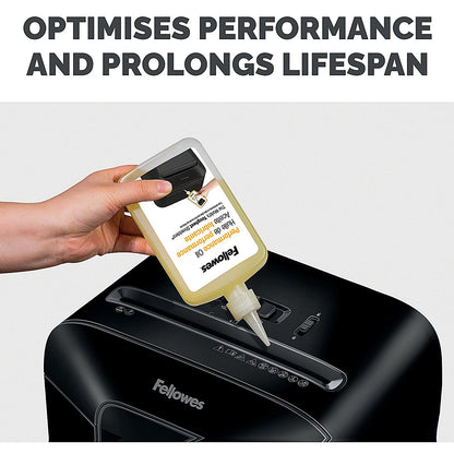Fellowes Powershred Shredder Oil, Light Amber, 335ml Bottle