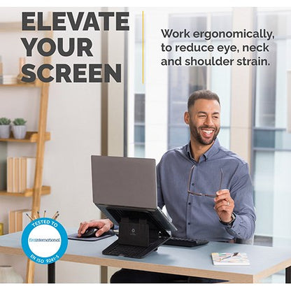 Fellowes Breyta Laptop Riser, Adjustable Height and Tilt, Black
