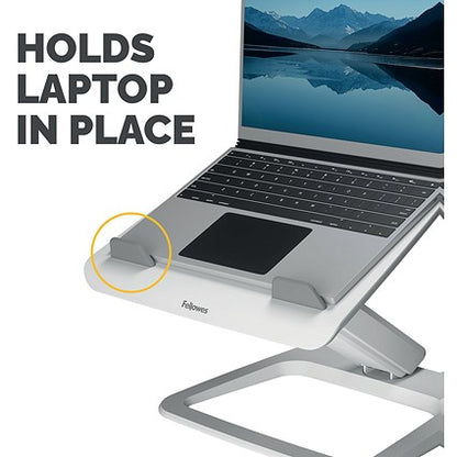 Fellowes Hana Laptop Riser, Adjustable Height and Tilt, White