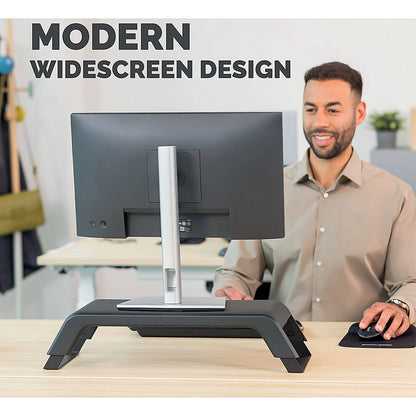 Fellowes Hana Monitor Support, Adjustable Height, Black