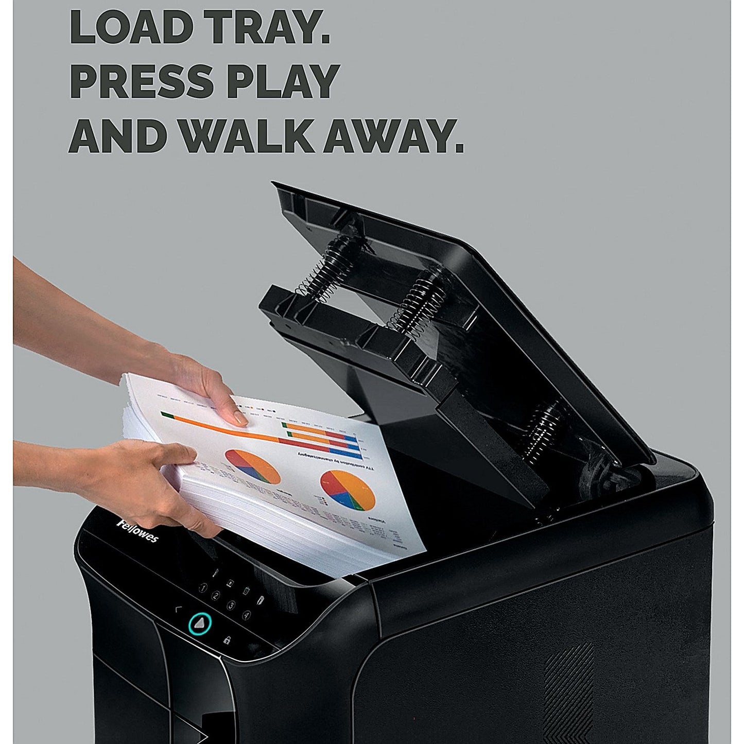 Fellowes Automax 450C P-4 AutoFeed Cross-Cut Shredder, 68 Litres