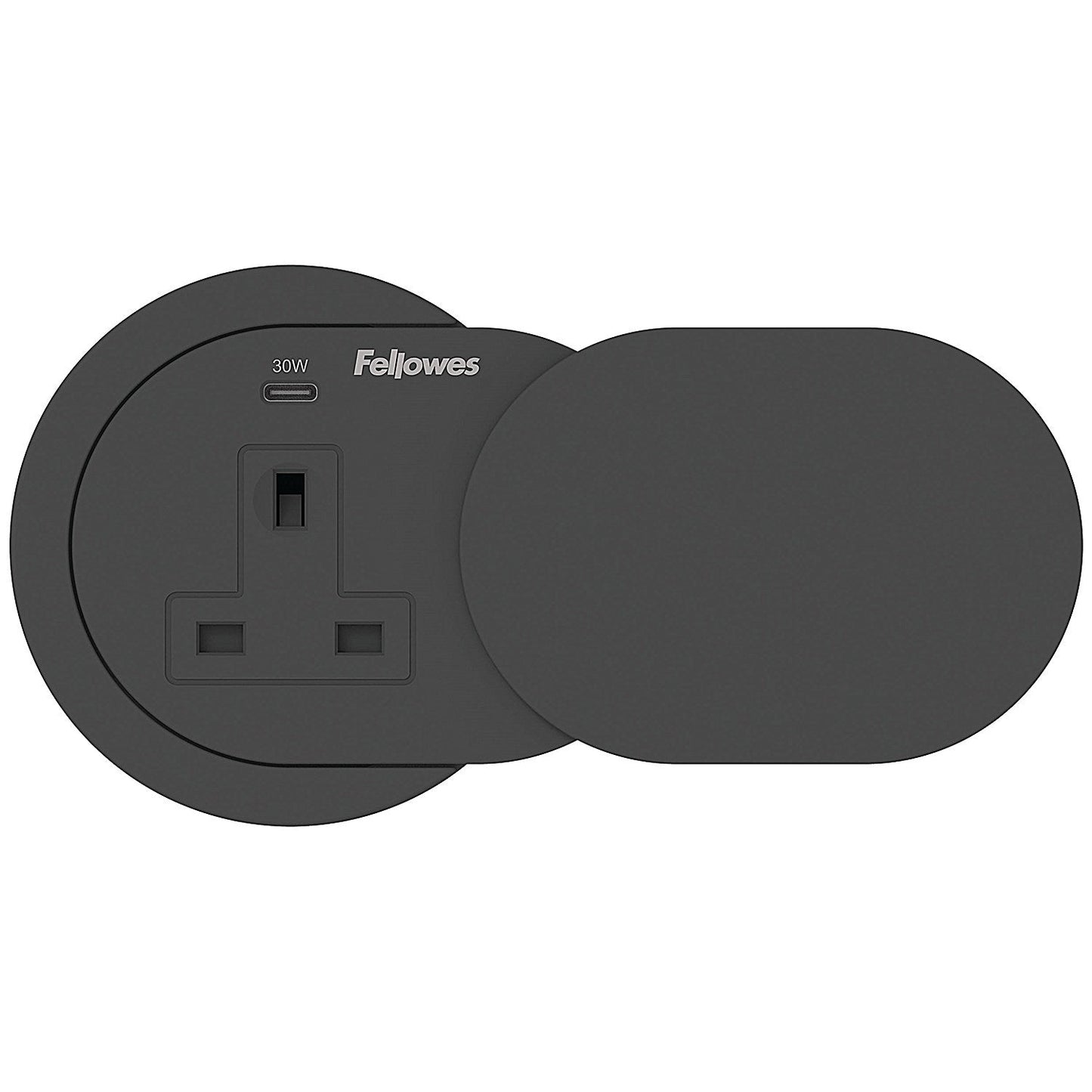 Fellowes Power Spot Type G UK/IE 1 Socket and 1 USB C Port Black
