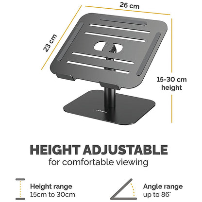 Fellowes Alumia Desk Based Laptop Stand Black