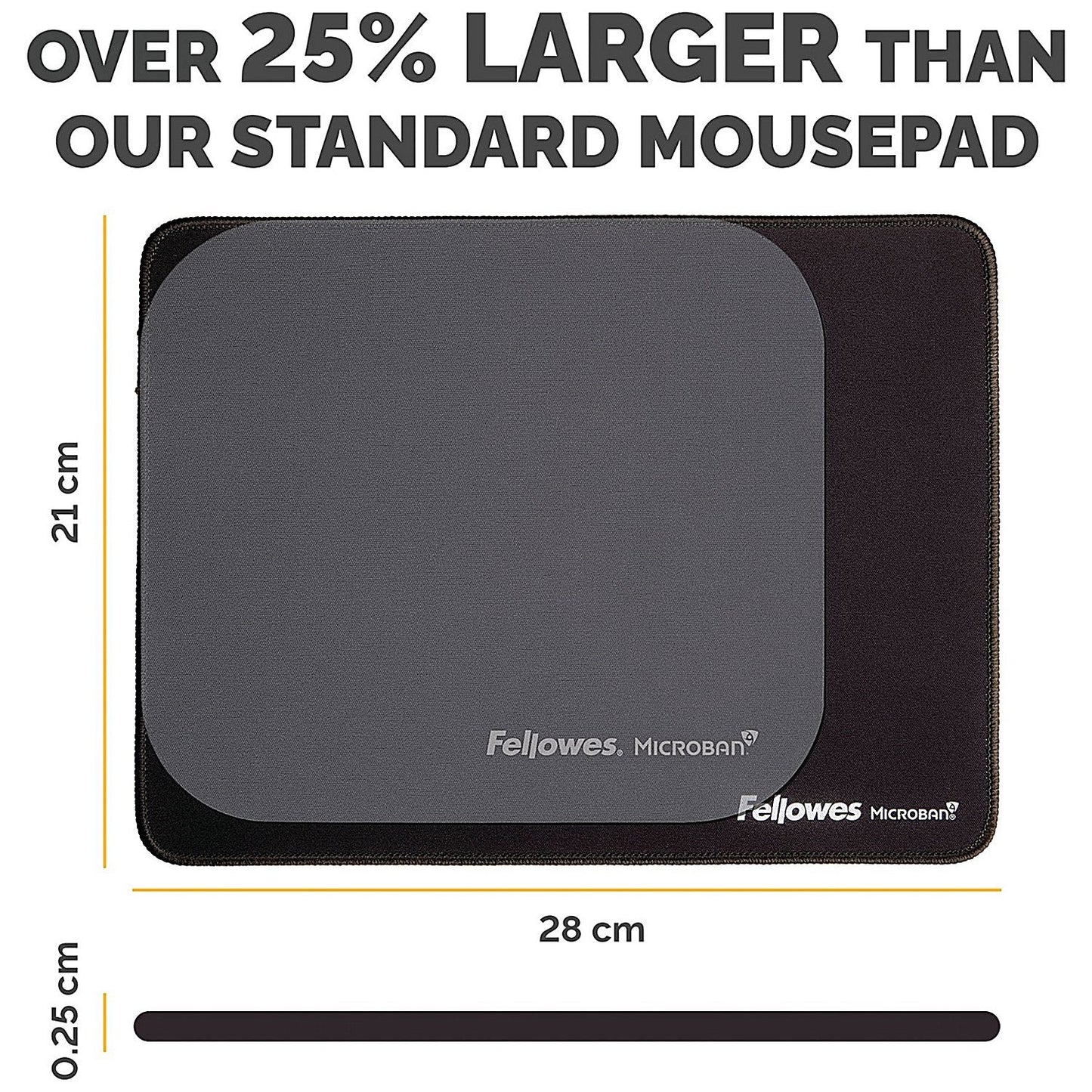 Fellowes Breyta XL Fabric Mouse Pad Black