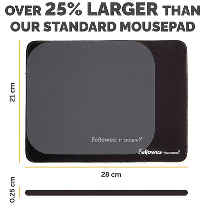 Fellowes Breyta XL Fabric Mouse Pad Black