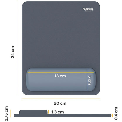 Fellowes Breyta Standard Mouse Pad Wrist Rest Marine