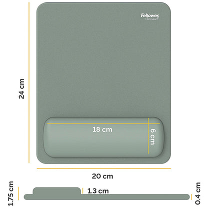 Fellowes Breyta Standard Mouse Pad Wrist Rest Sage