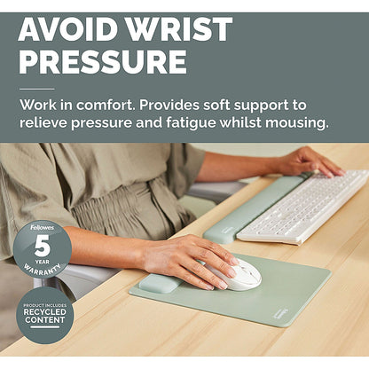 Fellowes Breyta XL Mouse Pad Wrist Rest Sage
