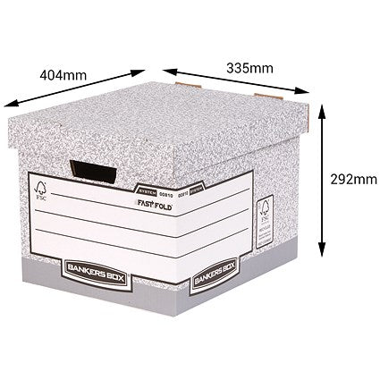 Bankers Box System Storage Boxes, Standard, Pack of 10
