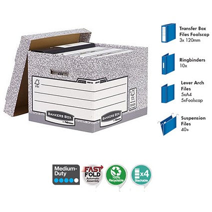Bankers Box System Storage Boxes, Standard, Pack of 10