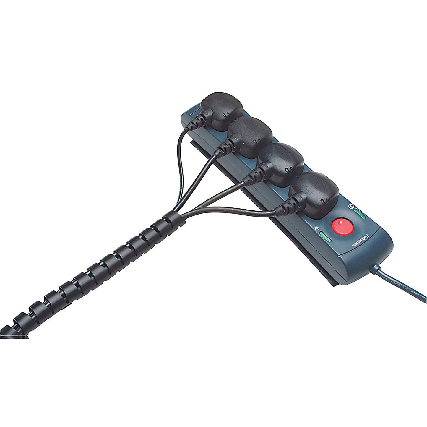 Fellowes CableZip Ducting with Cable Management Tool, 20mm Diameter, 2m Length, Black