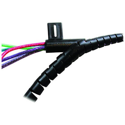 Fellowes CableZip Ducting with Cable Management Tool, 20mm Diameter, 2m Length, Black