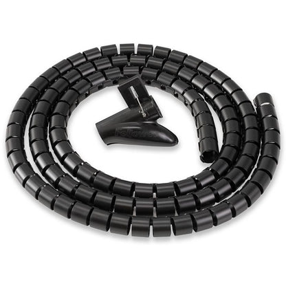 Fellowes CableZip Ducting with Cable Management Tool, 20mm Diameter, 2m Length, Black