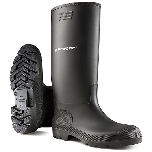 Dunlop Pricemastor PVC Non-Safety Wellington Boots, Black, 11 Easy2Order : BBB11