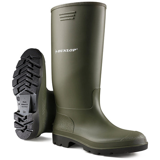 Dunlop Pricemastor PVC Non-Safety Wellington Boots, Green, 8 Easy2Order : BBG08