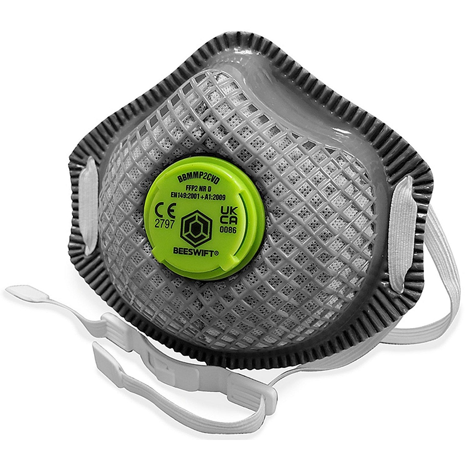 Beeswift Bbp2Cv Mesh Mask, Grey, Pack of 10 Easy2Order : BBMMP2CVDN