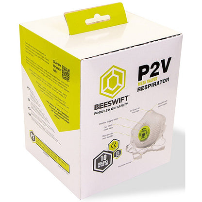 Beeswift P2 Vented Mesh Cup Mask, White, Pack of 10 Easy2Order : BBMMP2VDN