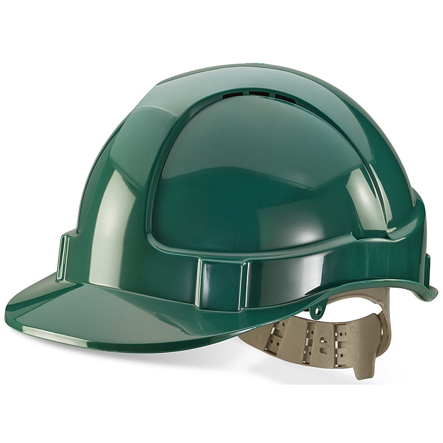 Beeswift Comfort Vented Safety Helmet, Green Easy2Order : BBVSHG