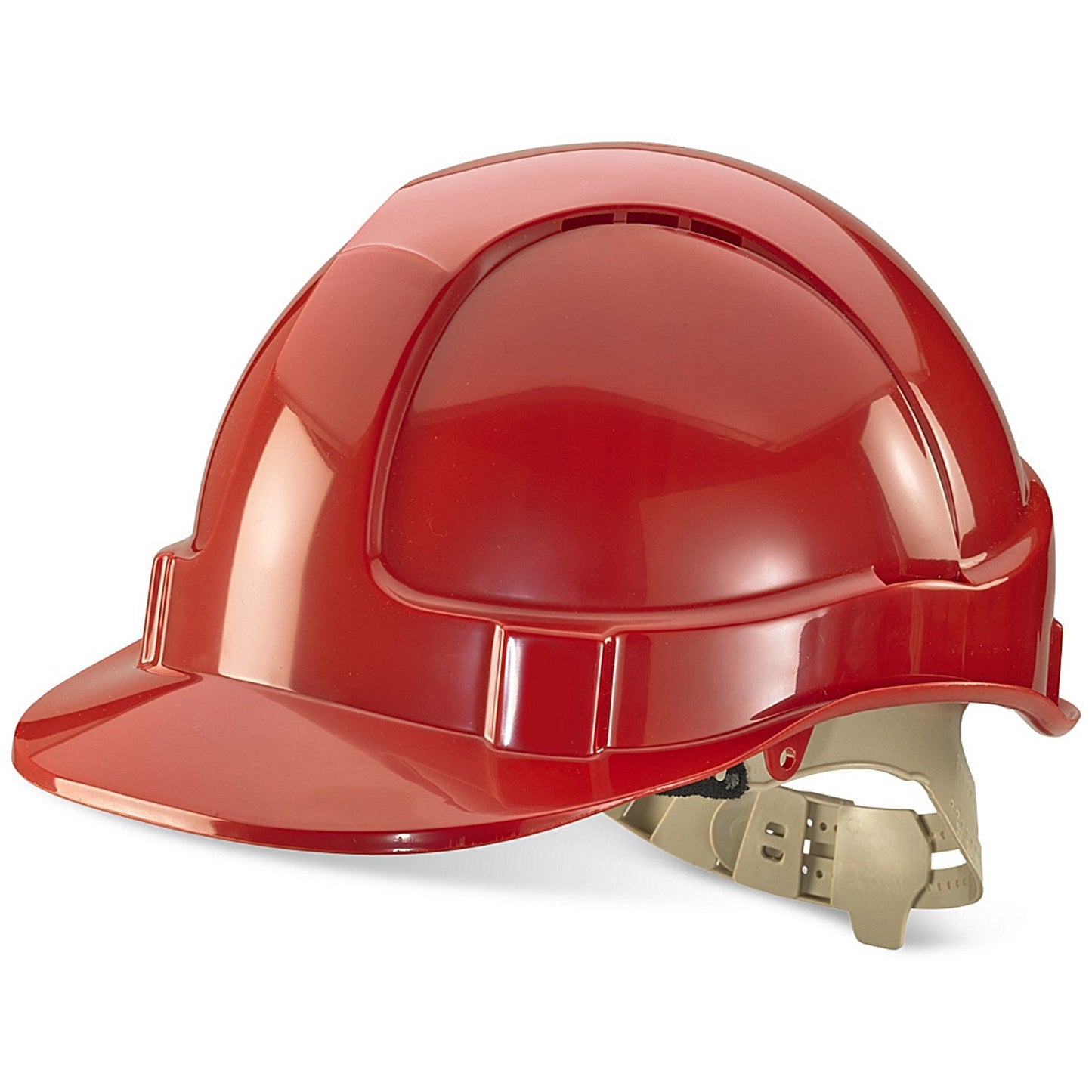 Beeswift Comfort Vented Safety Helmet, Red Easy2Order : BBVSHR