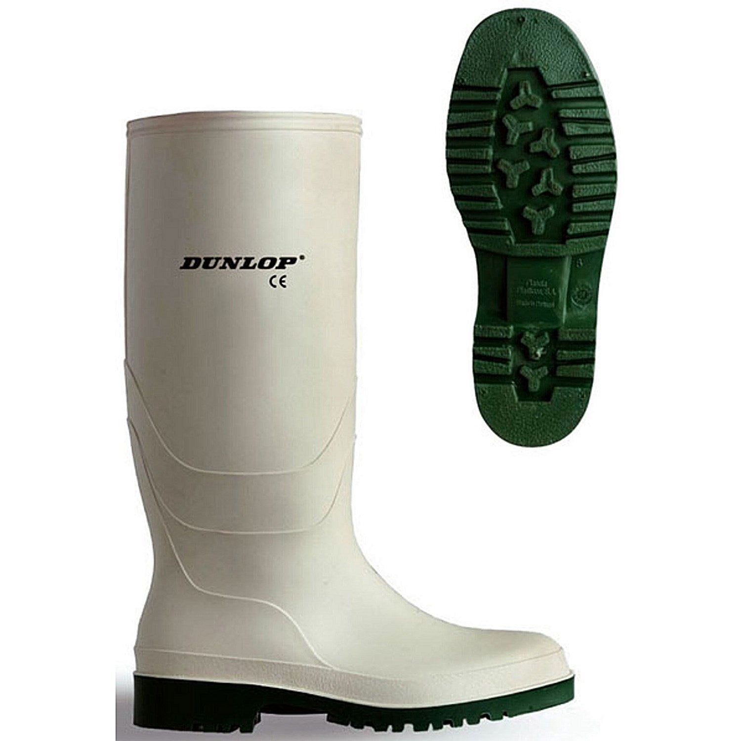 Dunlop Pricemastor PVC Non-Safety Wellington Boots, White, 13 Easy2Order : BBW13