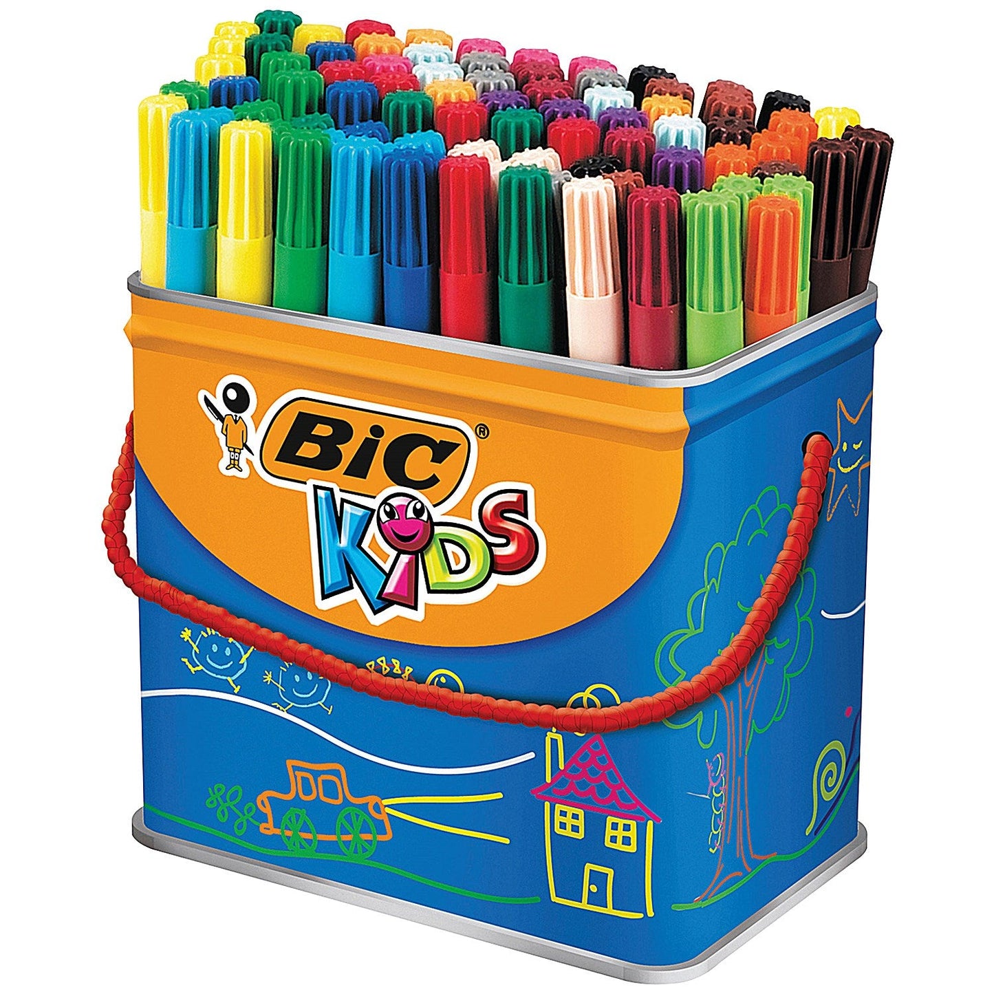 Bic Kids Visa Felt Tip Pens Fine Tip Assorted (Pack of 84)