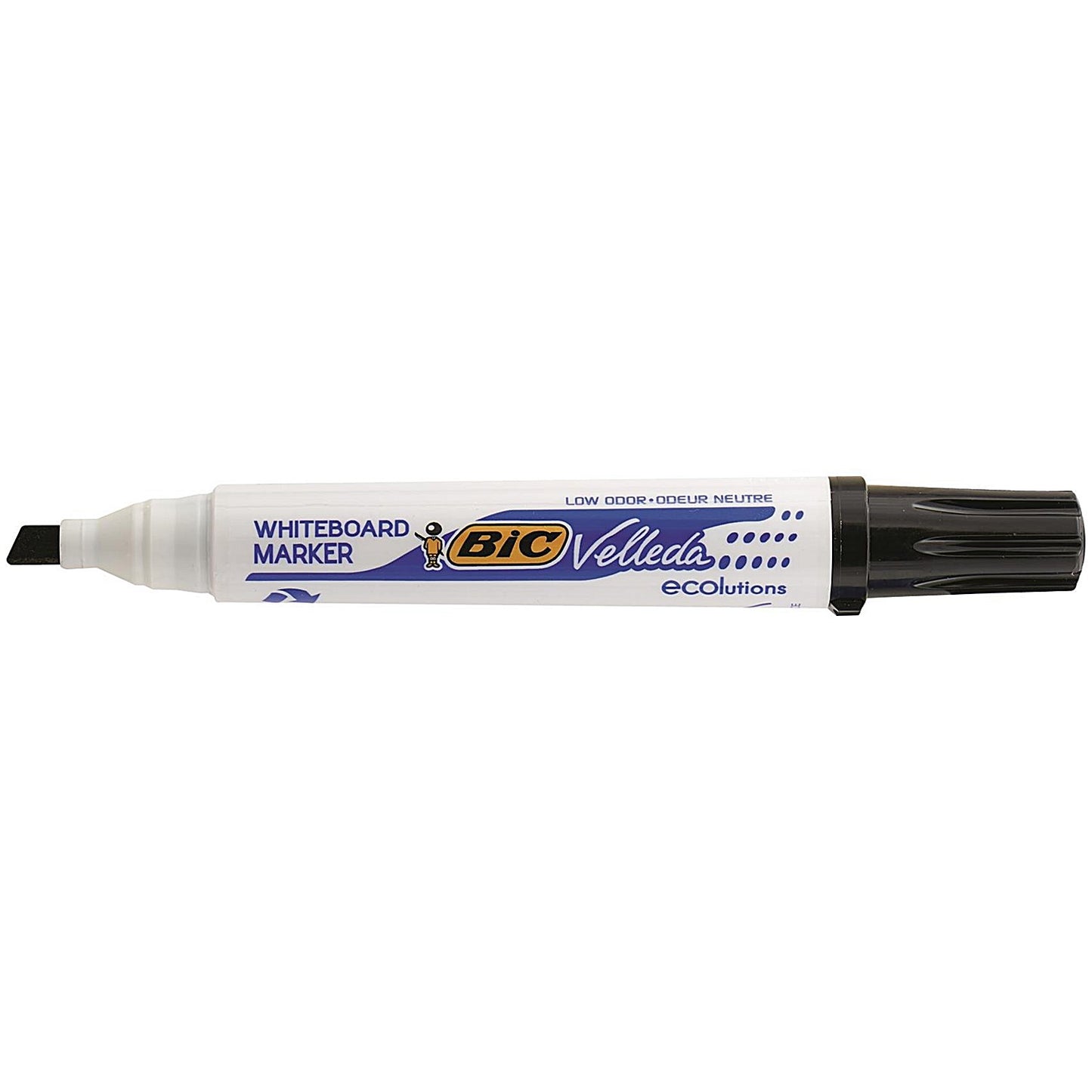 Bic Velleda 1751 Whiteboard Marker, Chisel Tip, Assorted Colours, Pack of 4