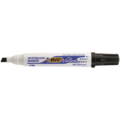 Bic Velleda 1751 Whiteboard Marker, Chisel Tip, Assorted Colours, Pack of 4