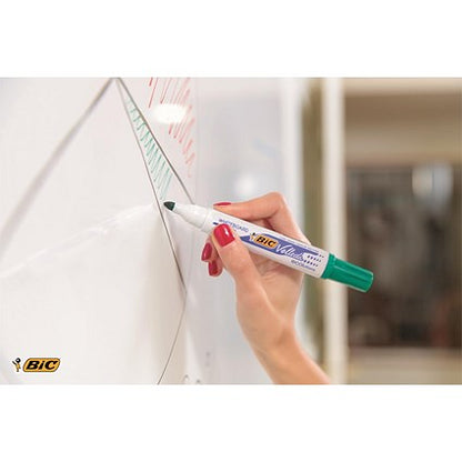 Bic Velleda 1701 Whiteboard Marker, Bullet Tip, Assorted Colours, Pack of 4