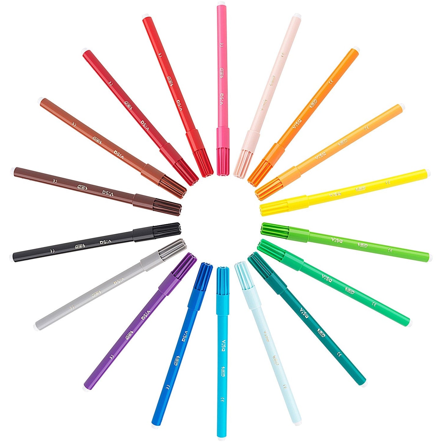 Bic Kids Visa Felt Tip Pens Ultra Fine Tip Assorted (Pack of 36)