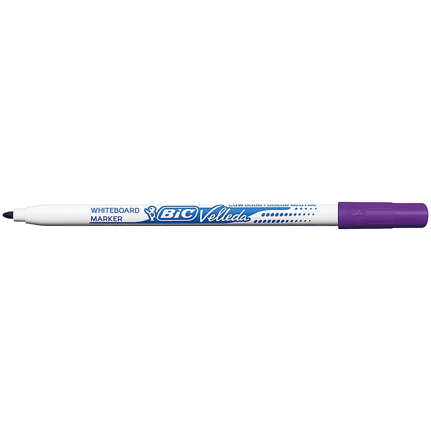 Bic Velleda Drywipe Marker 1721, Bullet tip, Assorted Colours, Pouch of 8