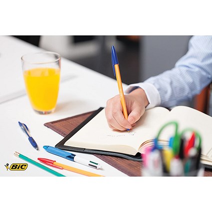 Bic Orange Ball Pen, Blue, Pack of 20