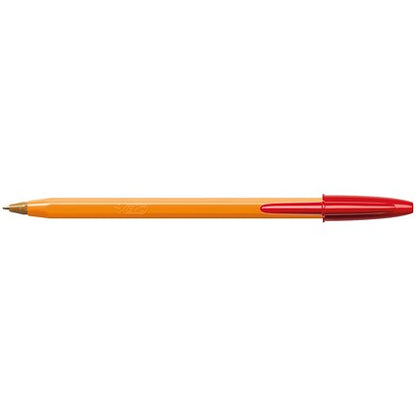 Bic Orange Ball Pen, Red, Pack of 20