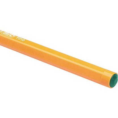 Bic Orange Fine Ballpoint Pen, Green, Pack of 20