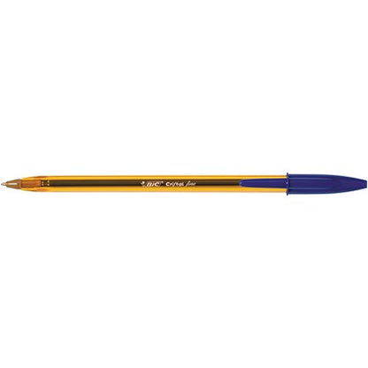 Bic Cristal Fine Ballpoint Pen, Blue, Pack of 50