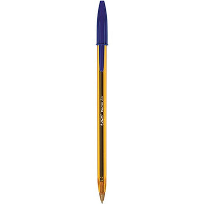 Bic Cristal Fine Ballpoint Pen, Blue, Pack of 50
