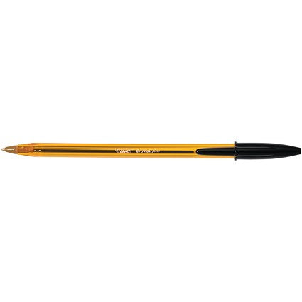 Bic Cristal Fine Ballpoint Pen, Black, Pack of 50