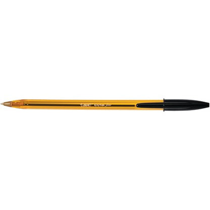 Bic Cristal Fine Ballpoint Pen, Black, Pack of 50