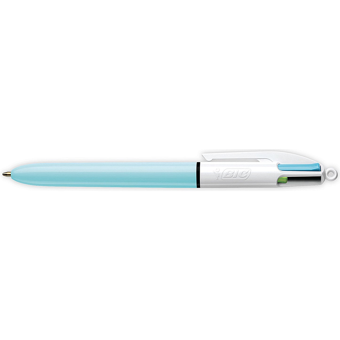 Bic 4 Colours Fashion Ball Pen, Pink Purple Turquoise Lime Green, Pack of 12