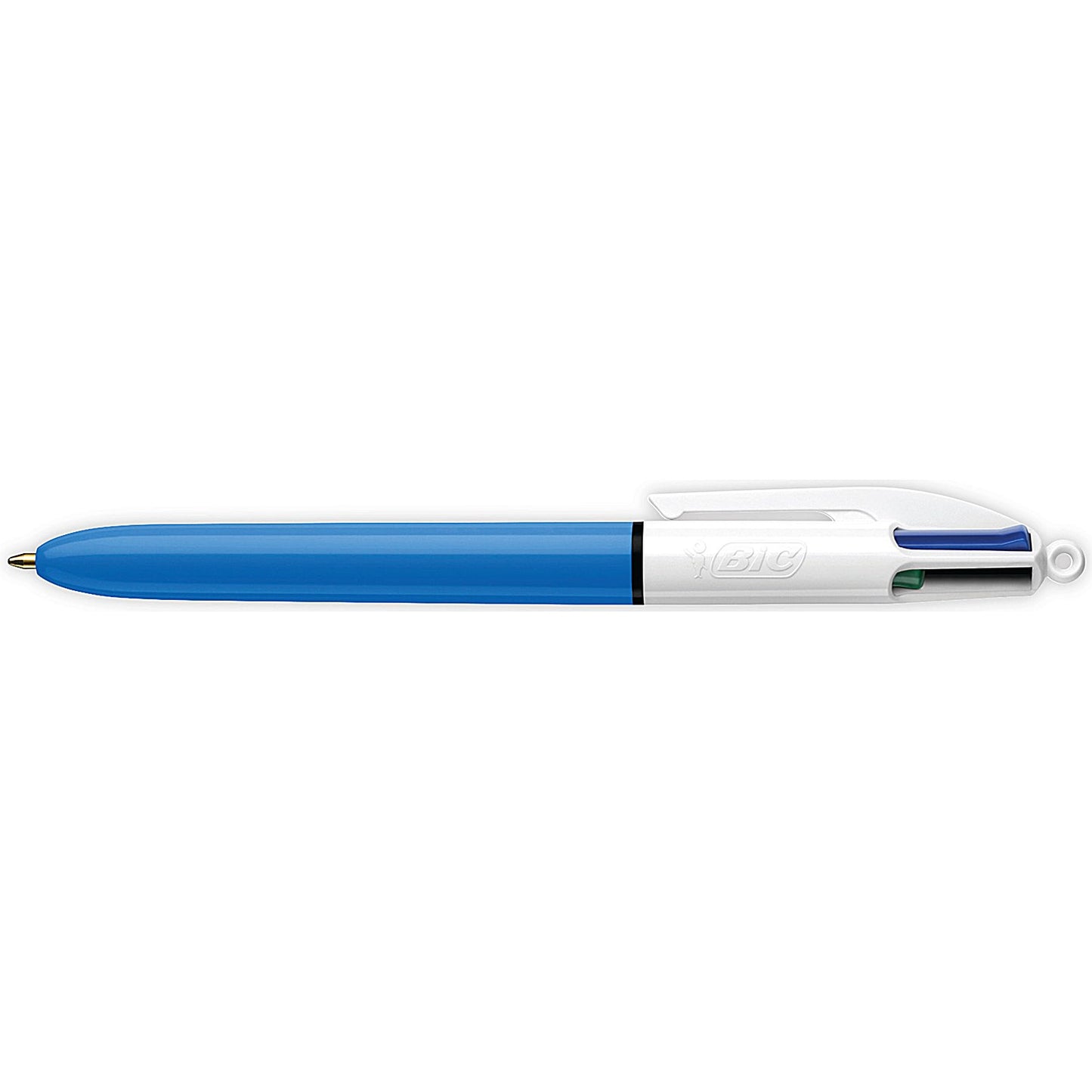 Bic 4 Colours Ball Pen, Blue Black Red Green, Pack of 12