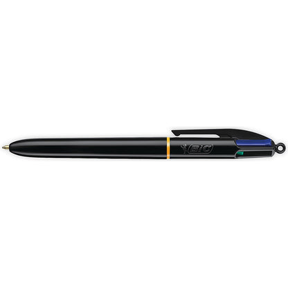 Bic 4 Colours Pro Ball Pen, Blue Black Red Green, Pack of 12 Easy2Order : BC30754