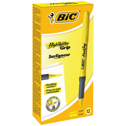 Bic Brite Liner Highlighters Yellow Pack of 12