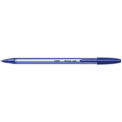 Bic Cristal Soft Ball Pen, Blue, Pack of 50
