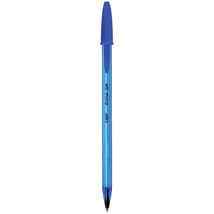 Bic Cristal Soft Ball Pen, Blue, Pack of 50