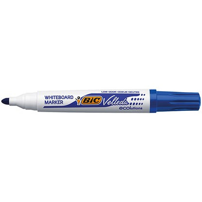 Bic Velleda 1701 Whiteboard Marker, Bullet Tip, Assorted Colours, Pack of 48