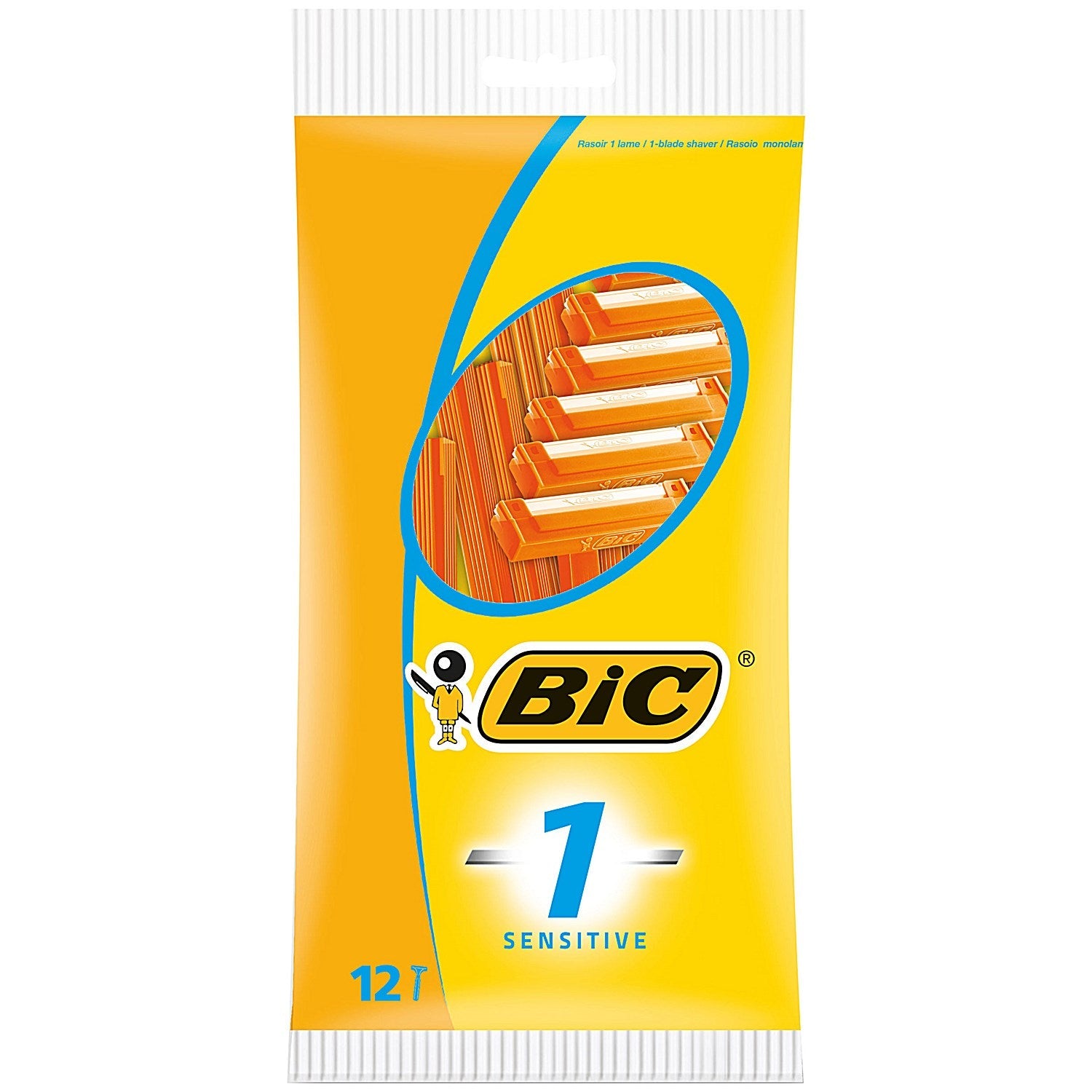 Bic 1 Sensitive Disposable Razors, Pack of 12 Easy2Order : BC39505